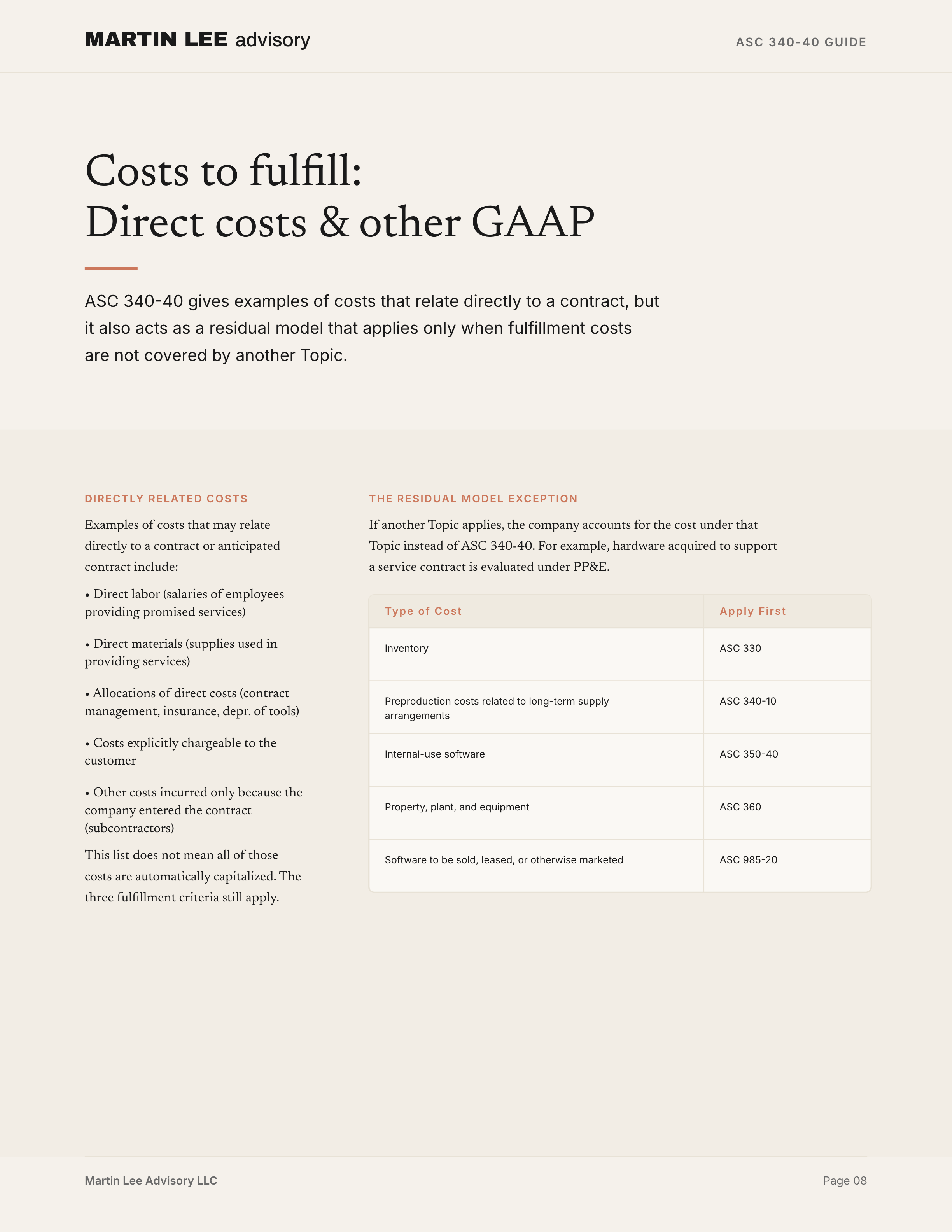 ASC 340-40 Guide - page 08 fulfill gaap