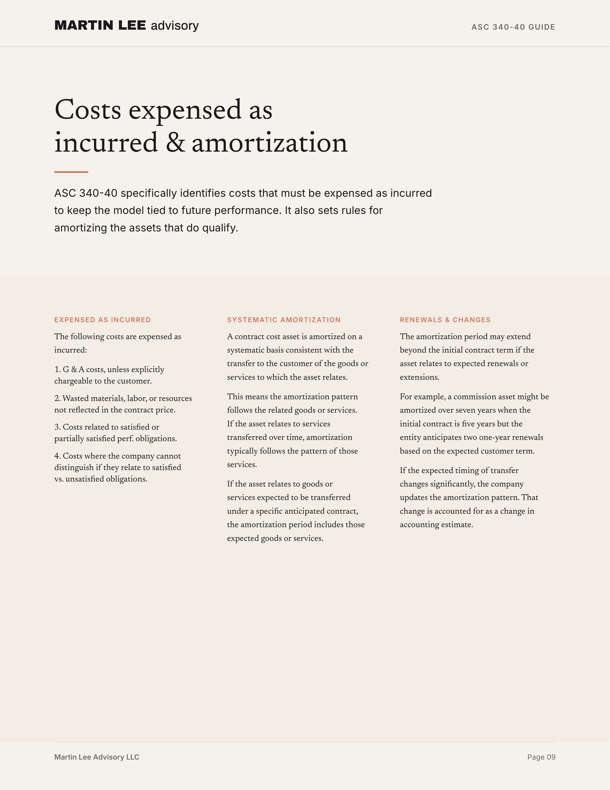ASC 340-40 Guide - page 09 expensed amortization