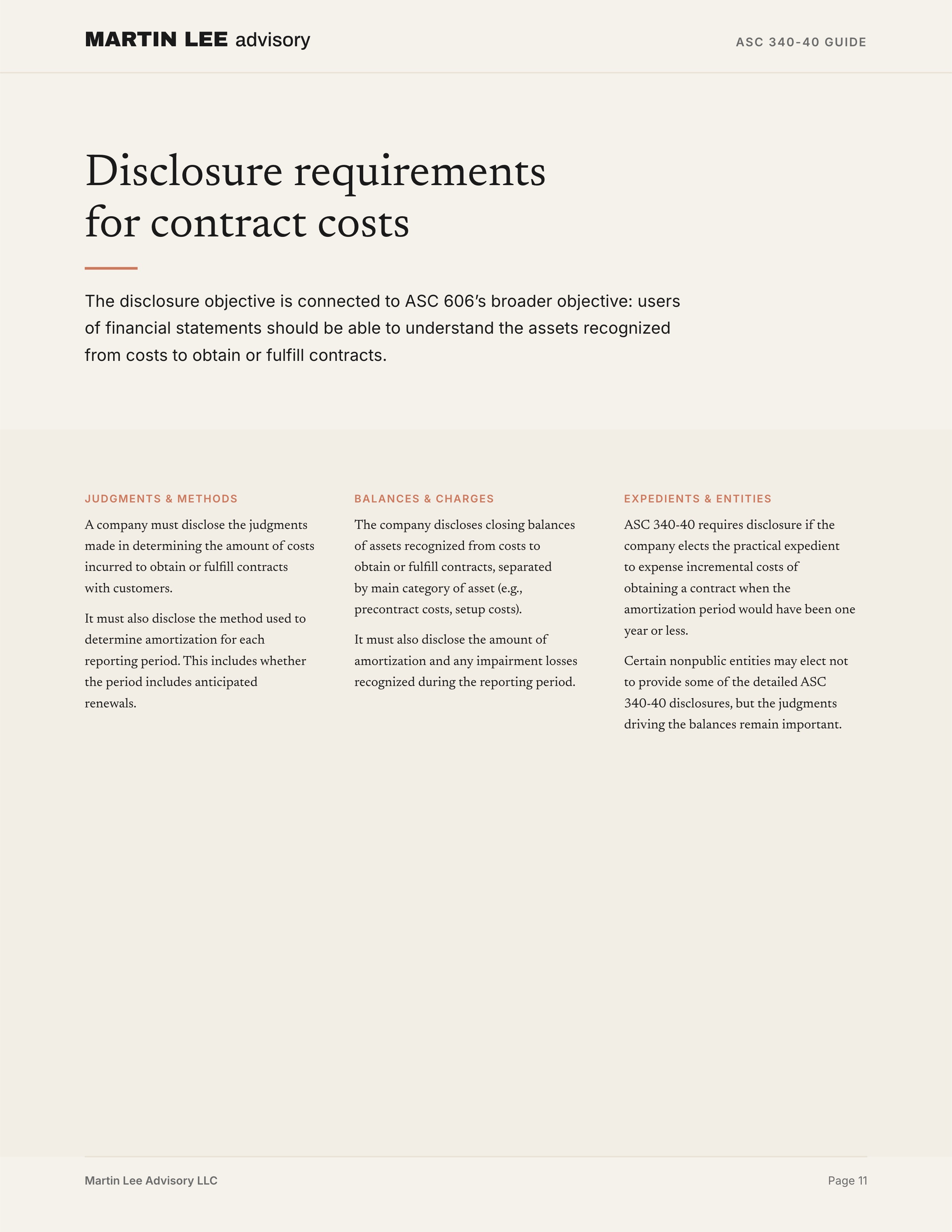 ASC 340-40 Guide - page 11 disclosure
