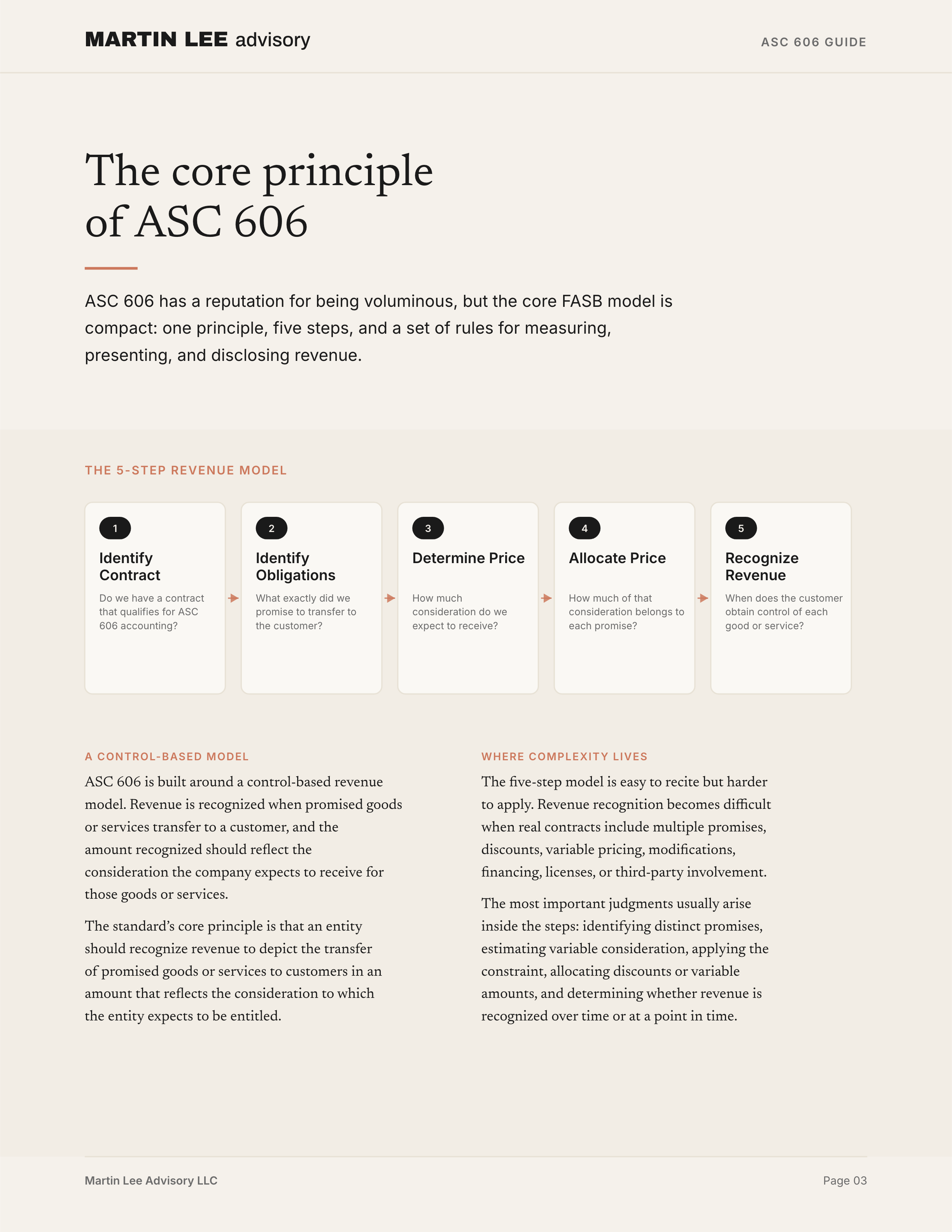 ASC 606 Guide - page 03 core principle