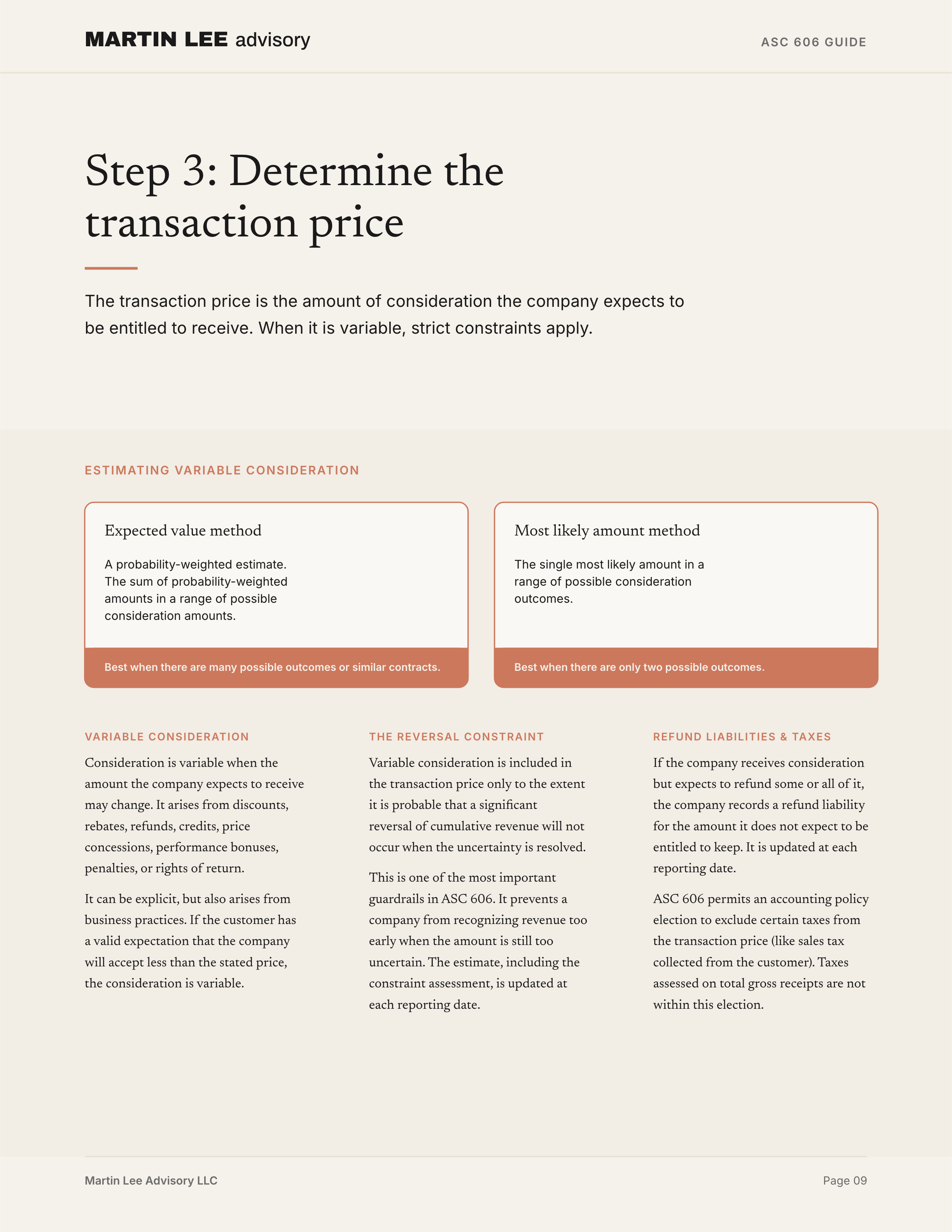 ASC 606 Guide - page 09 step3 variable