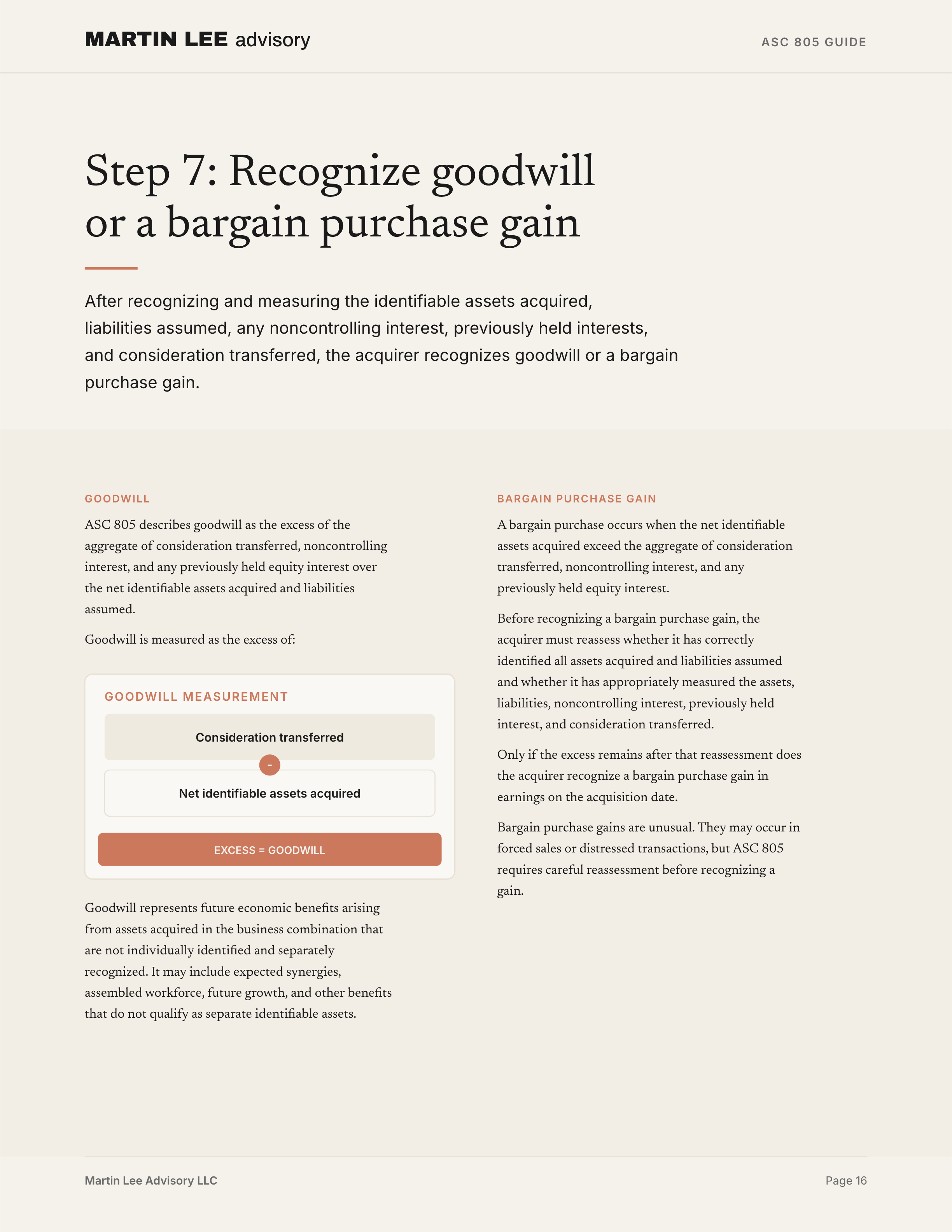 ASC 805 Guide - page 16 goodwill
