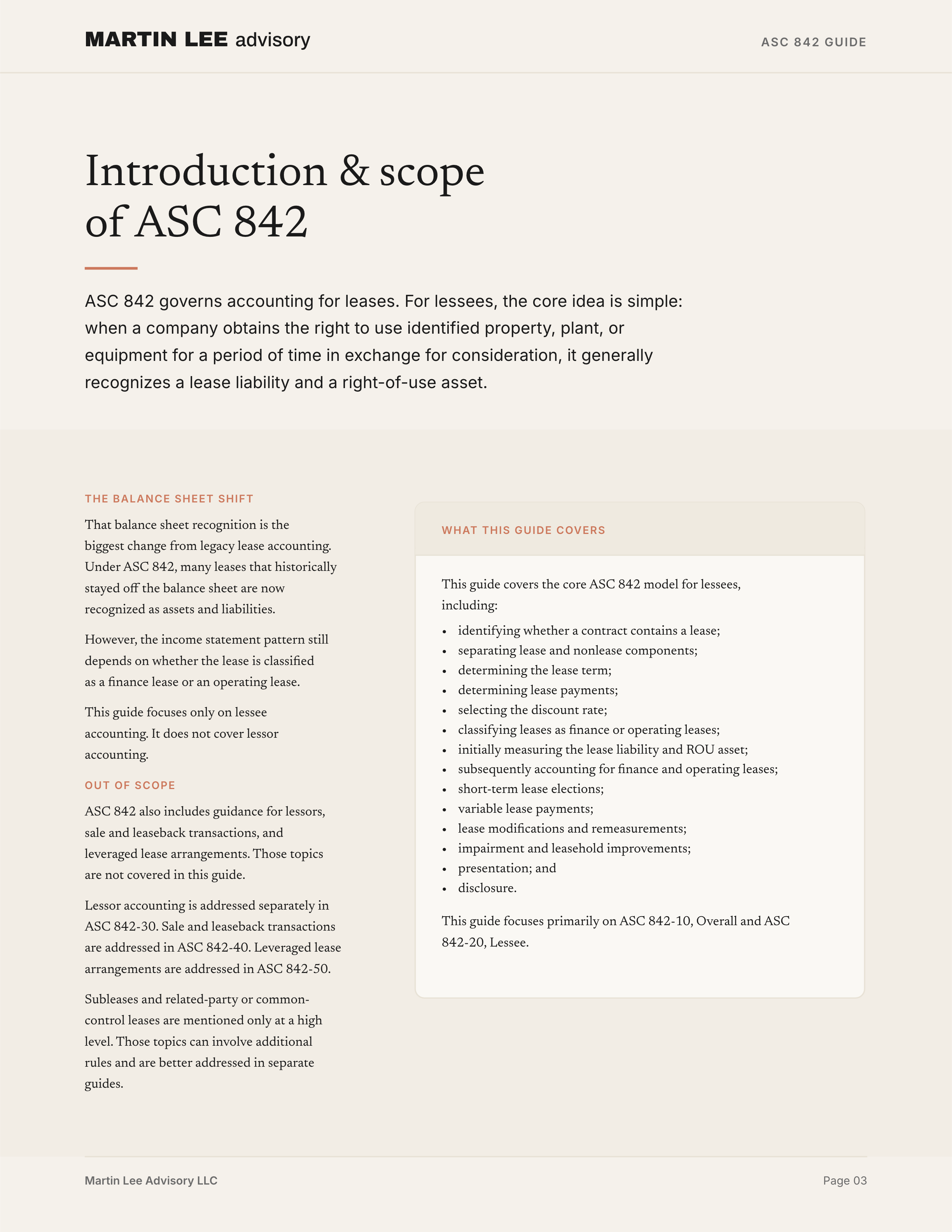 ASC 842 Guide - page 03 scope