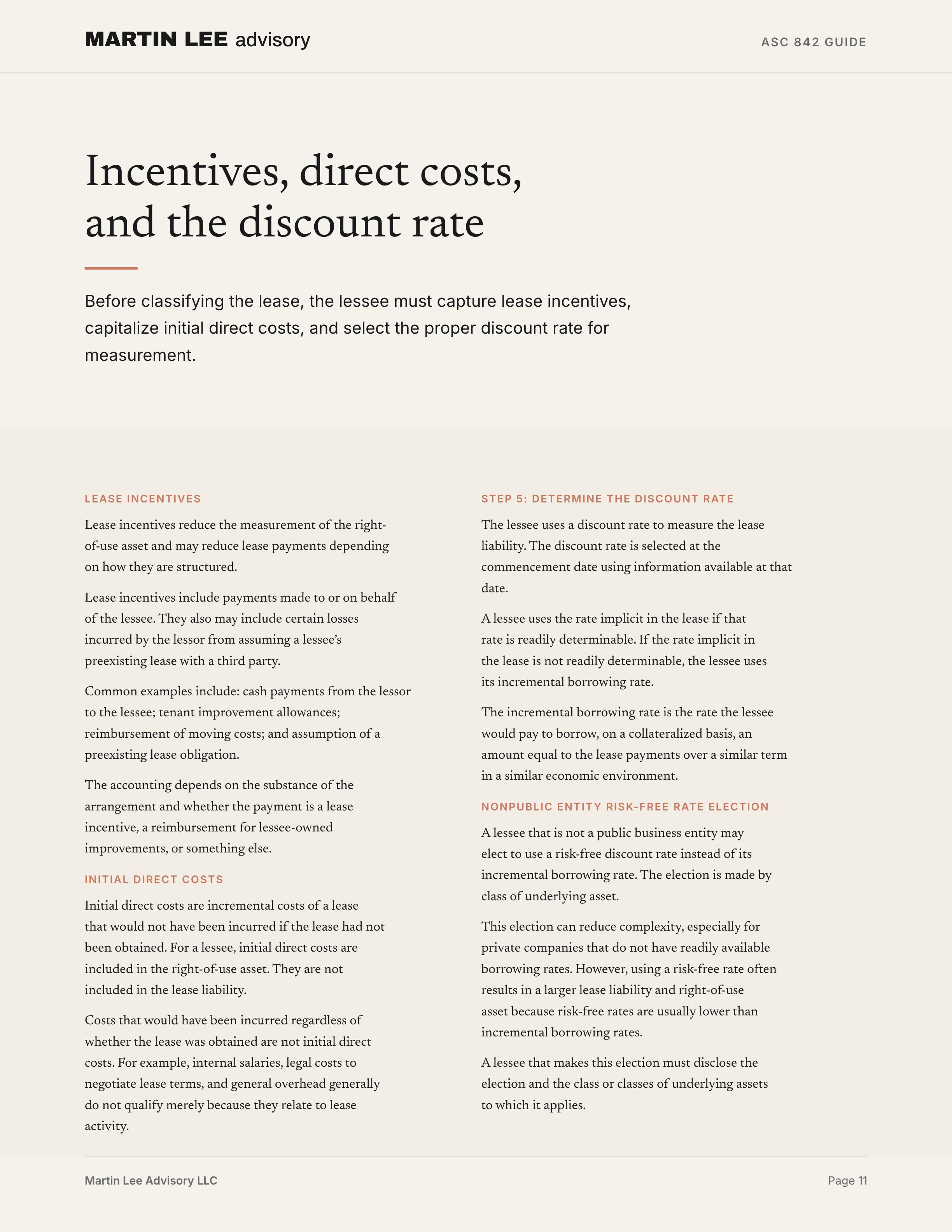 ASC 842 Guide - page 11 incentives discount