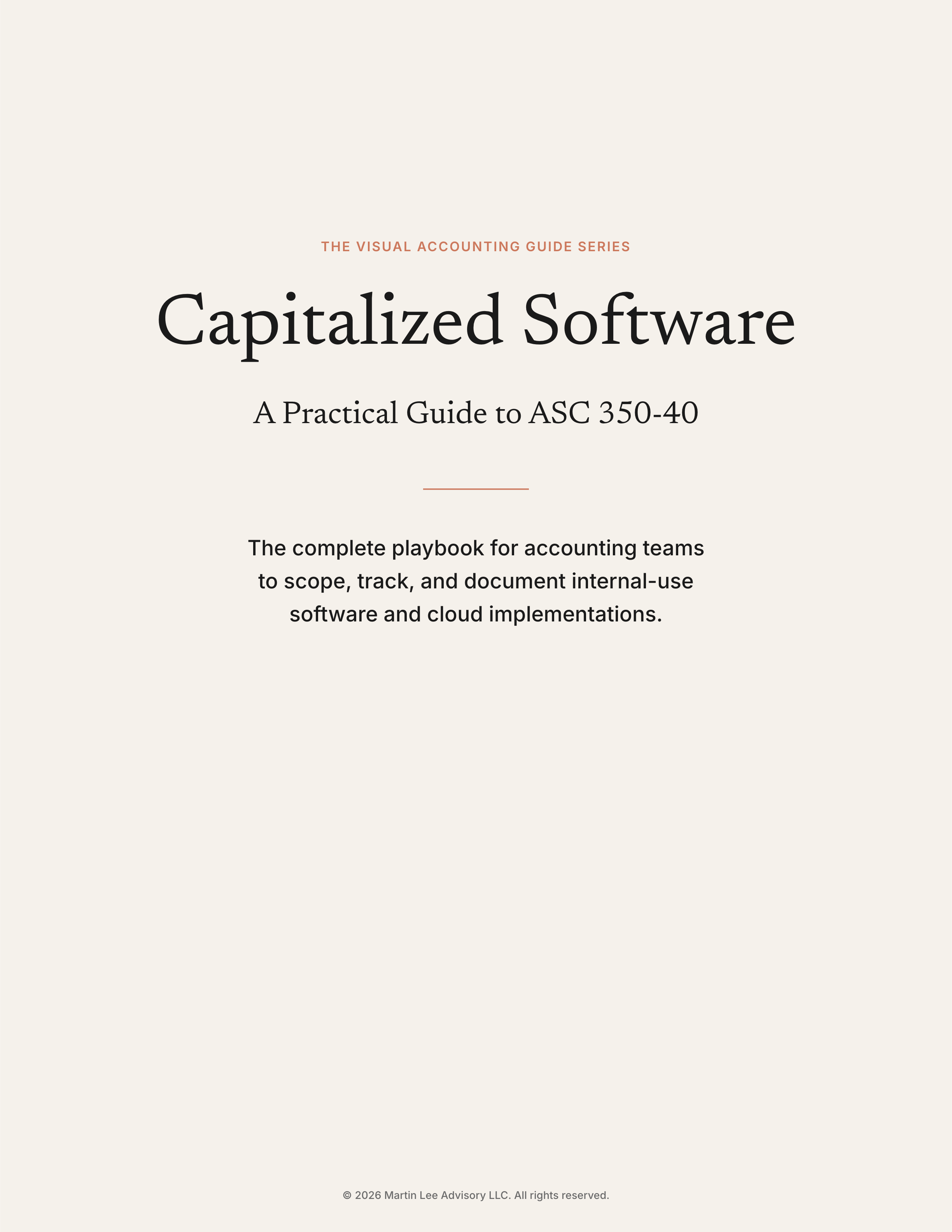 ASC 350-40 Guide - page 01 cover