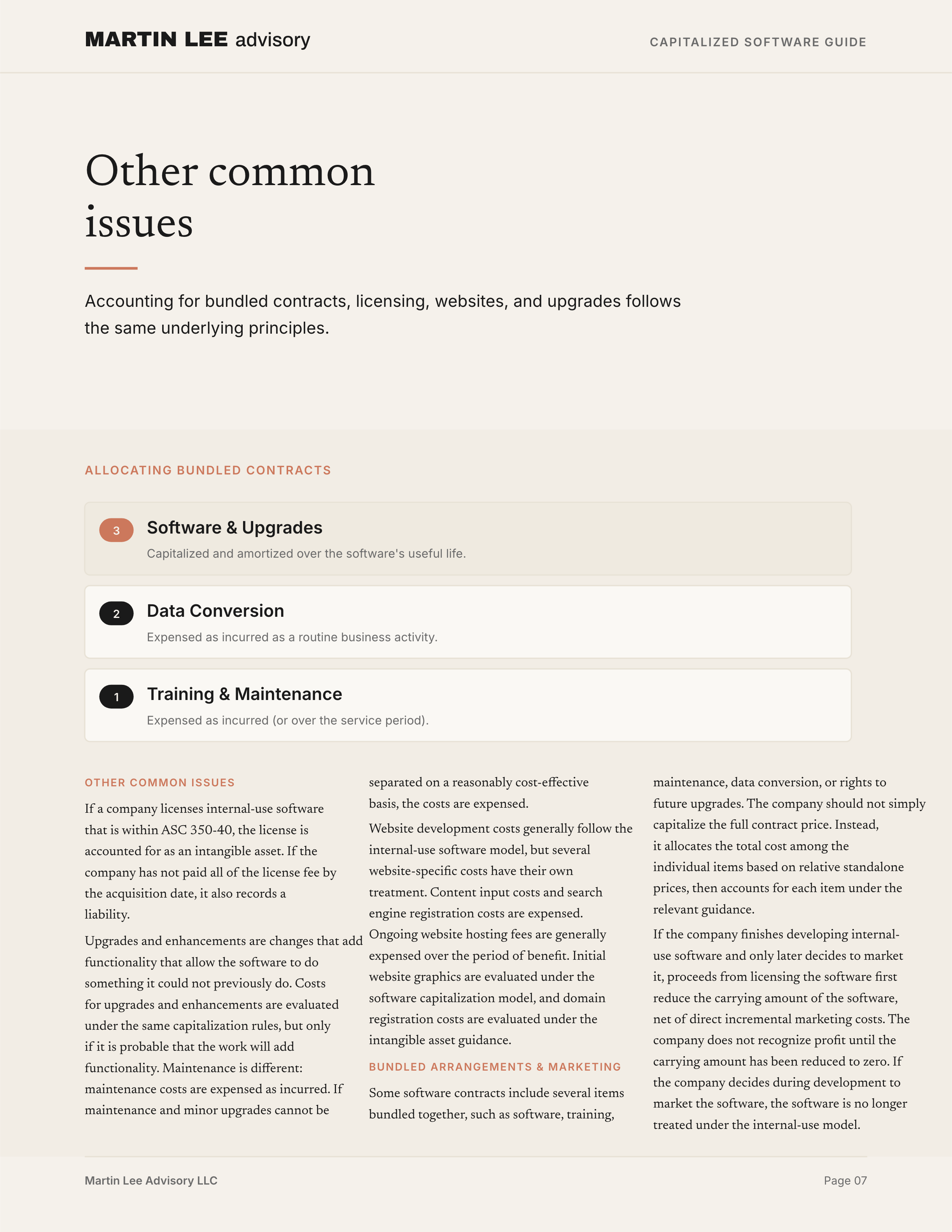 ASC 350-40 Guide - page 07 other issues